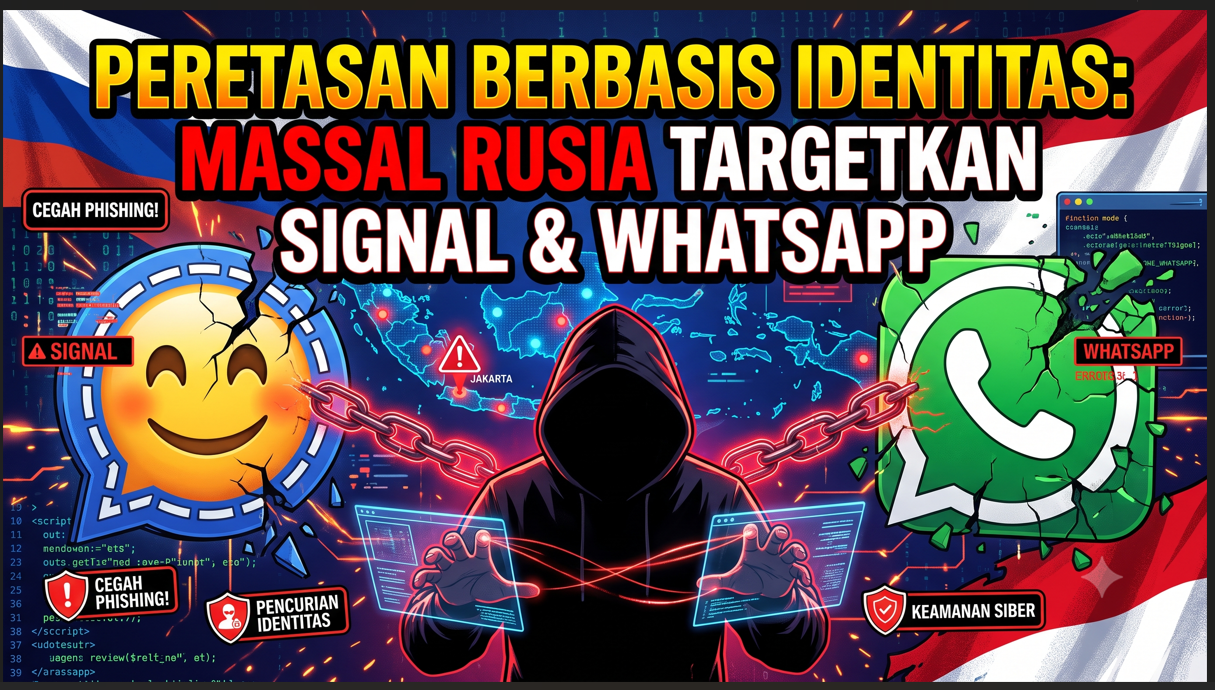 Peretasan Berbasis Identitas: Kampanye Phishing Massal Rusia Targetkan Pengguna Signal dan WhatsApp